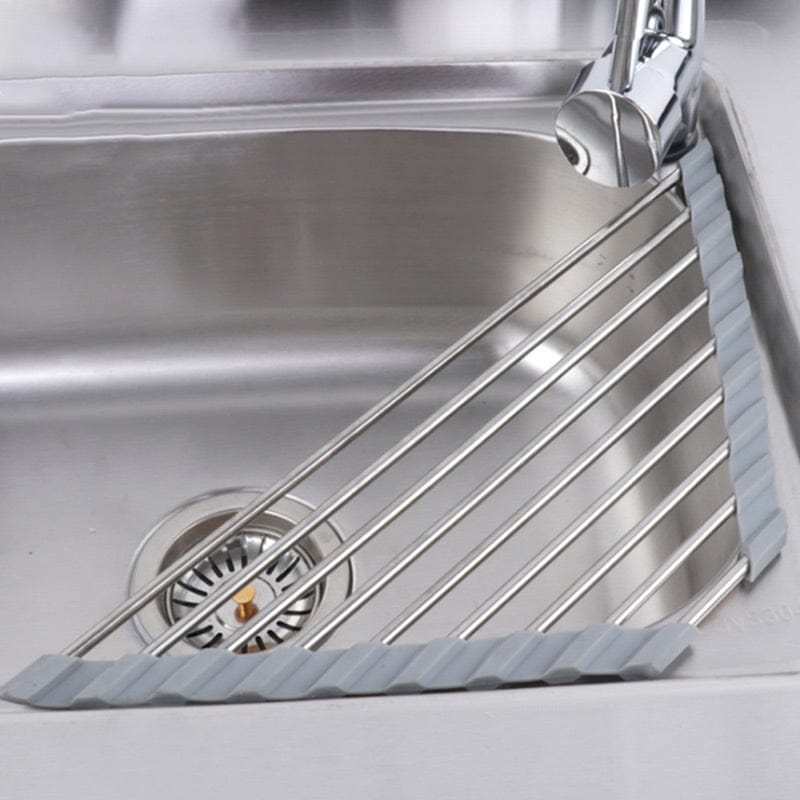 Triangle Sink Drain Dish Drying Rack