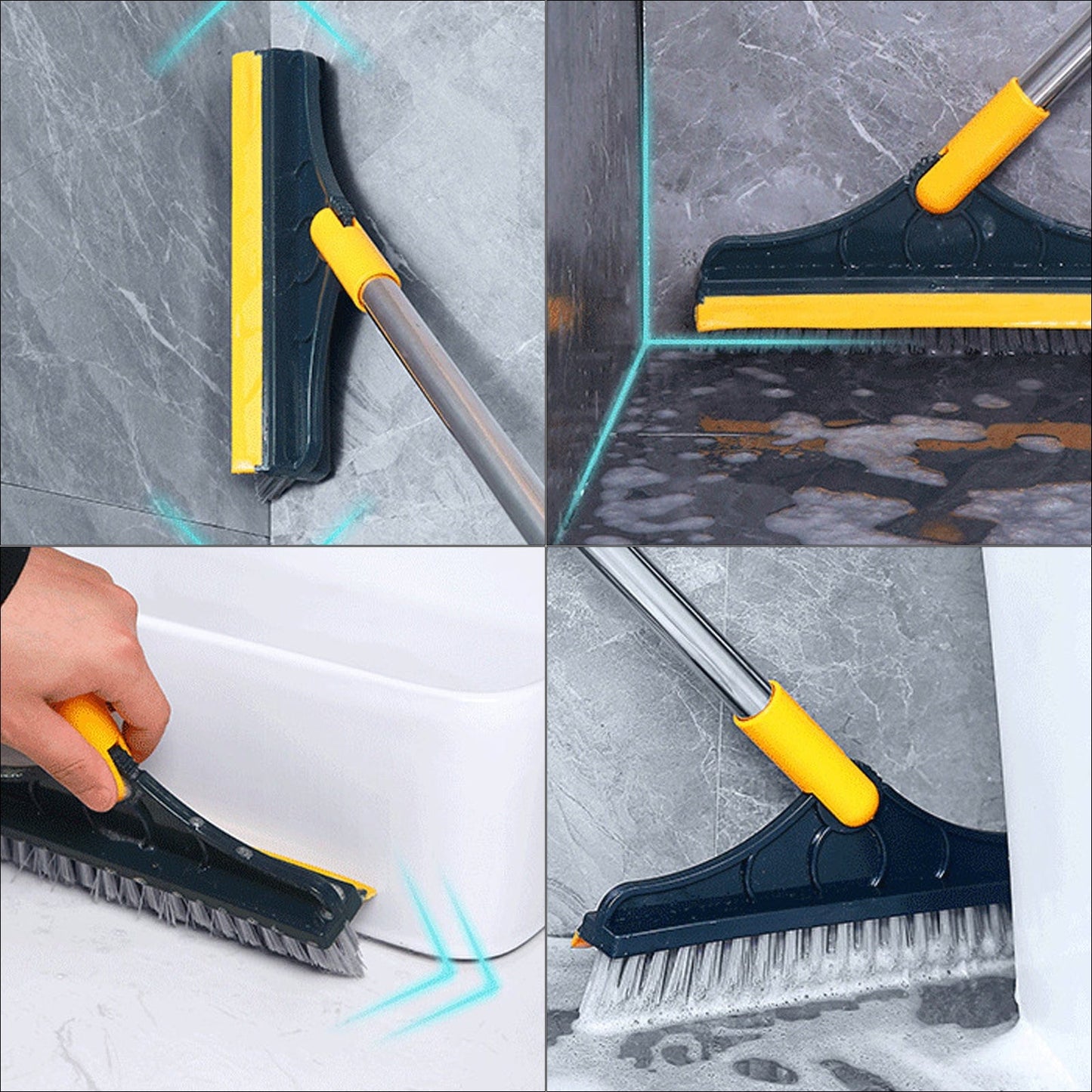 2 in 1 Floor Scrub Brush Scrape Brush