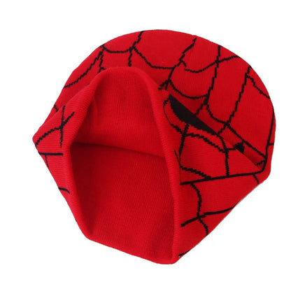 New  Unisex Spider Web Cap Cute Funny Cartoon Warm Knitted Beanie Hat