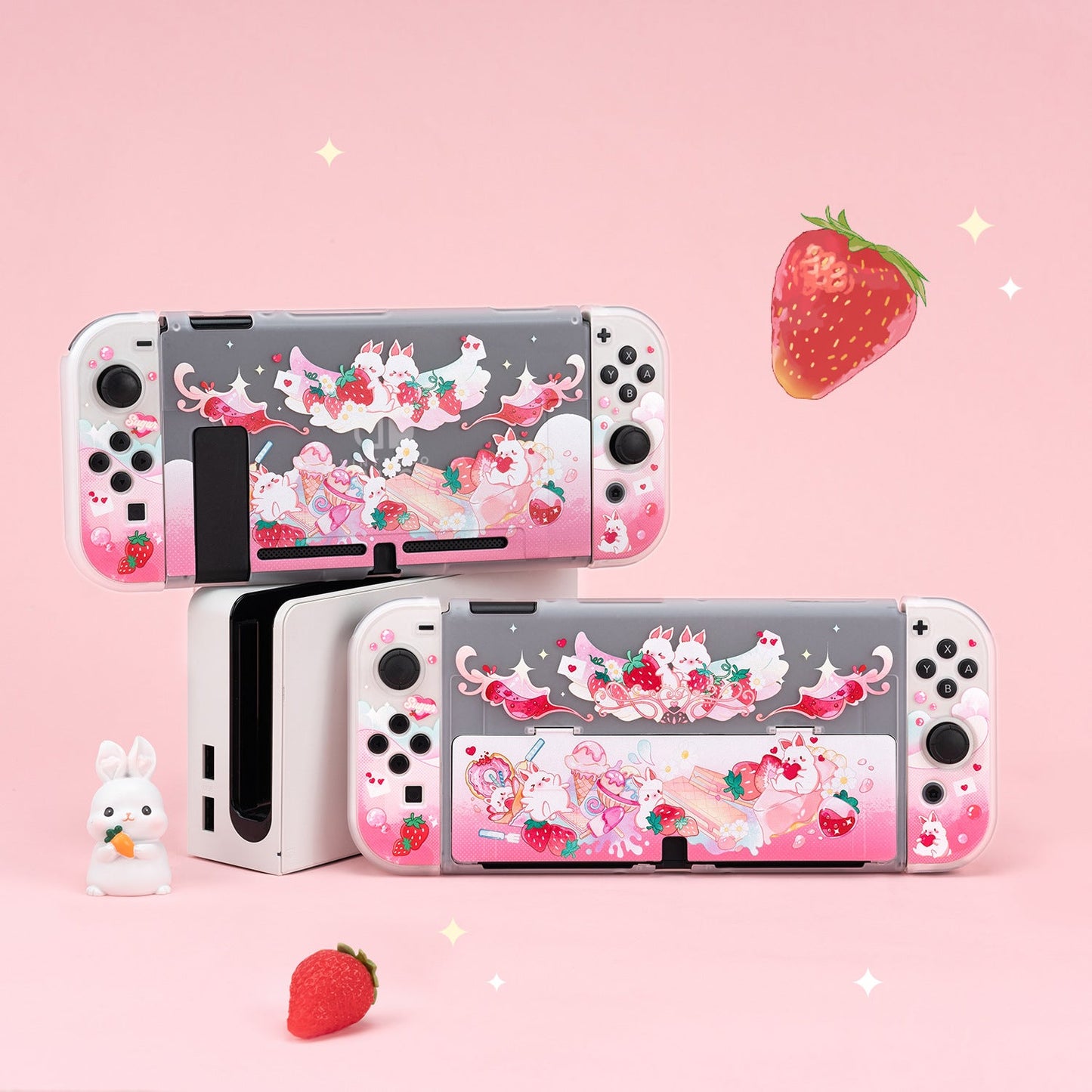 Strawberry Bunny Switch Case