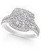 Diamond Multi-Layer Square Halo Engagement Ring (1 ct. t.w.) in 14k White Gold