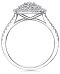 Diamond Multi-Layer Square Halo Engagement Ring (1 ct. t.w.) in 14k White Gold