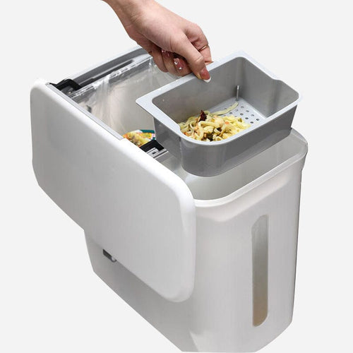 Wall-mounted Dry And Wet Separation Trash Bin