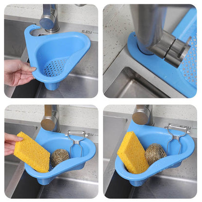 2 PCS Faucet Drain Basket Free Punch