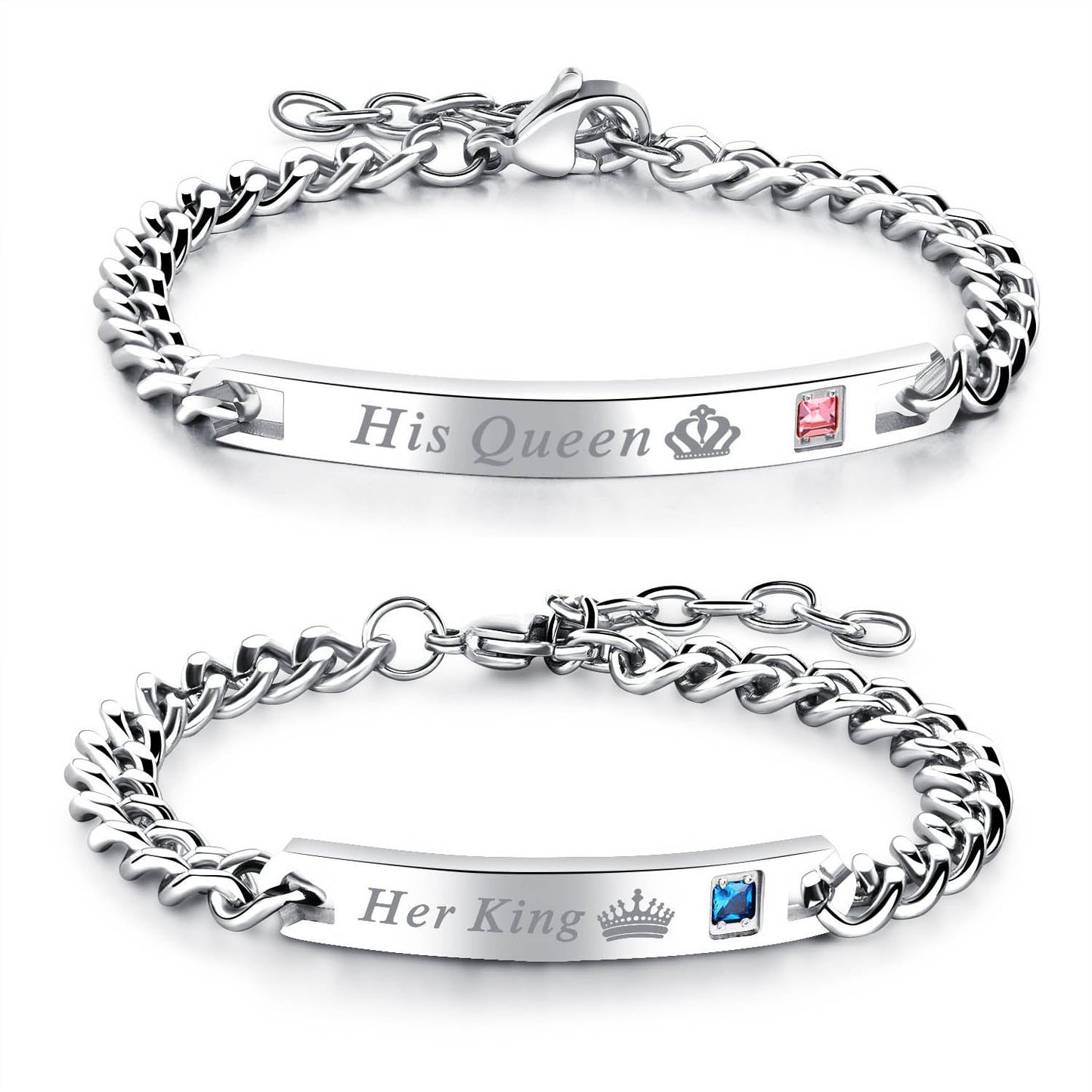 Beauty&amp;Beast King&amp;Queen Paar passendes Armband