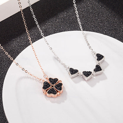 Double-Sided Four-leaf Clover Necklace