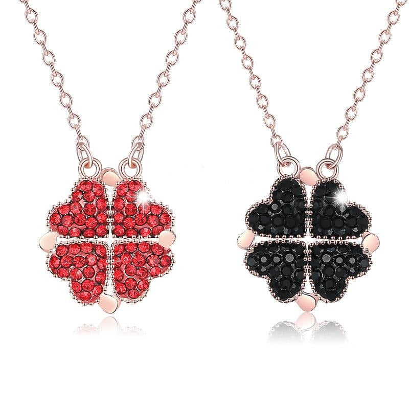 Double-Sided Four-leaf Clover Necklace