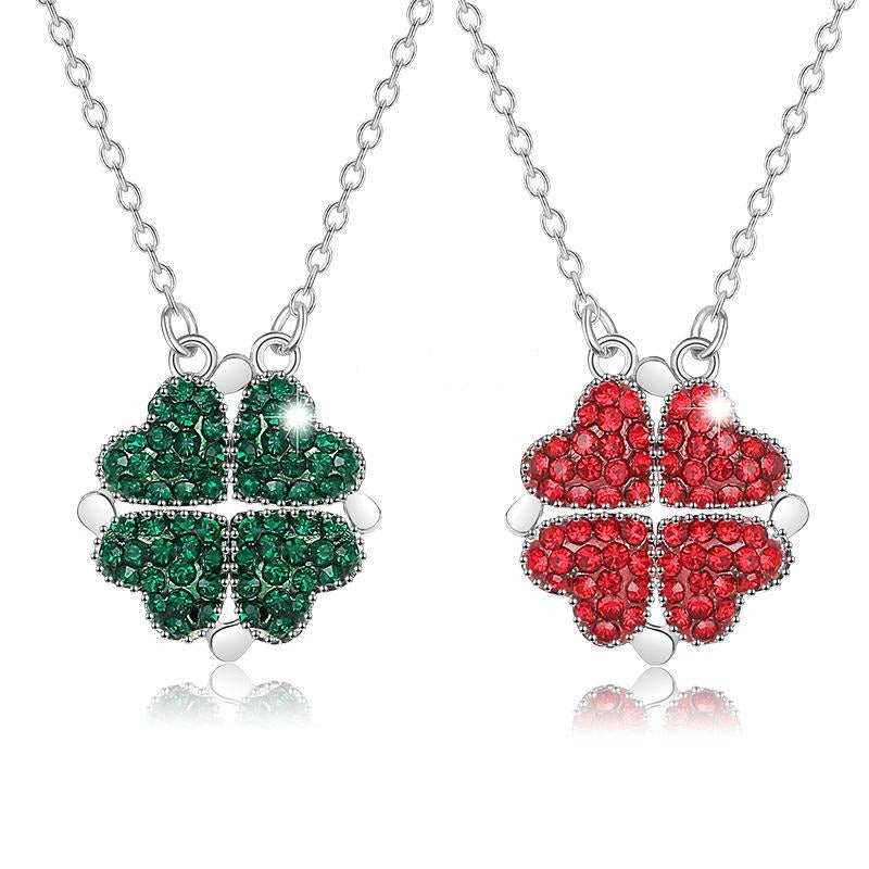 Double-Sided Four-leaf Clover Necklace