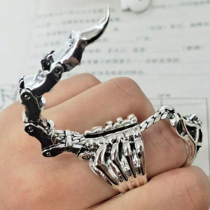 Dominanter Gothic-Tier-Skorpion-Ring