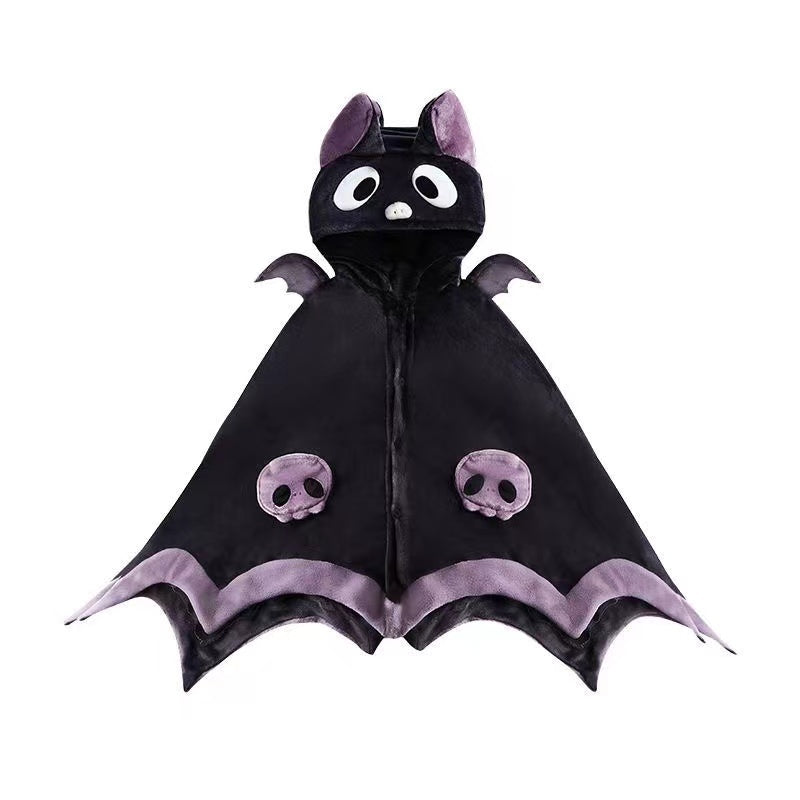 Cute Bat Shawl Cloak Homedress para Halloween