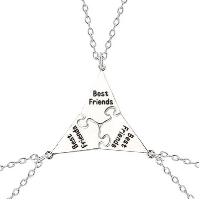 Collar de amistad con forma de pizza 3-8 BFF