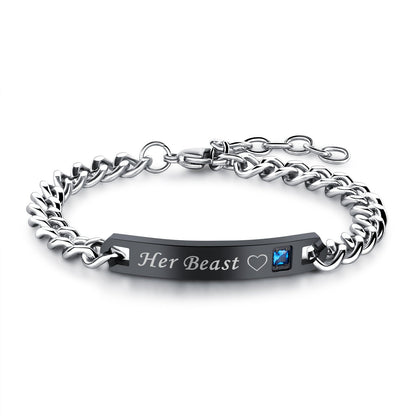 Beauty&amp;Beast King&amp;Queen Paar passendes Armband