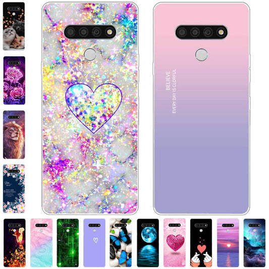 Para LG Stylo 6 Funda de silicona Soft Landscape TPU Phone Cover