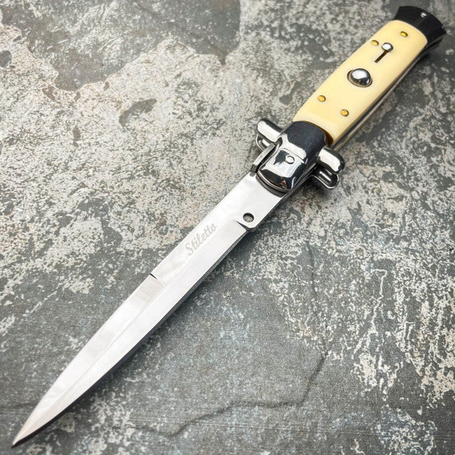 Italian Stiletto Switch Blade Pocket Automatic Knife