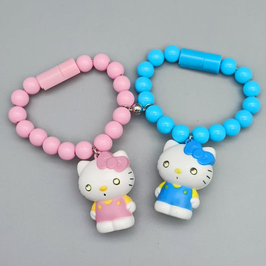 Beleuchtung Hello Kitty Sag „Ich liebe dich“ Handy-Ladegerät Armband Ladekabel Magnetarmband