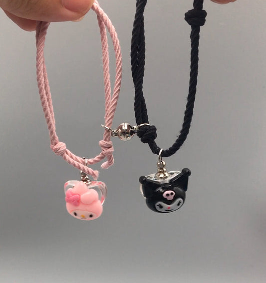 My Melody Kuromi Spongebob Patrick Stitch Magnetarmband Add Keep Blood Armband