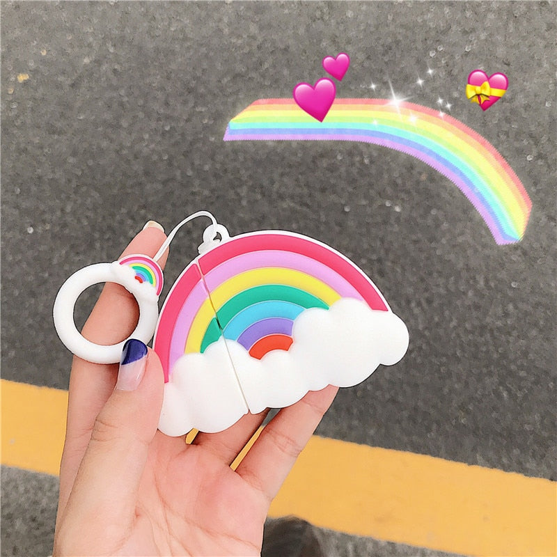 Regenbogen-Airpods-Hülle