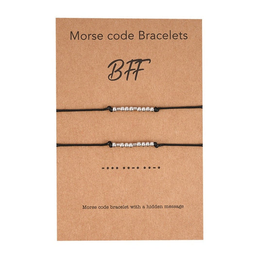 Neue DIY-Charm-Morse-Code-Armbänder für BFF-Paare