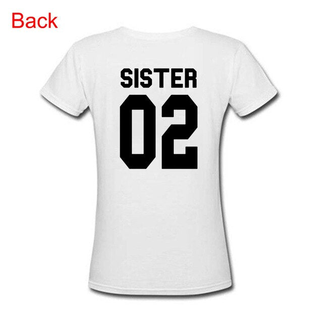 SISTER 01 SISTER 02 Matching Outfit Female Tops