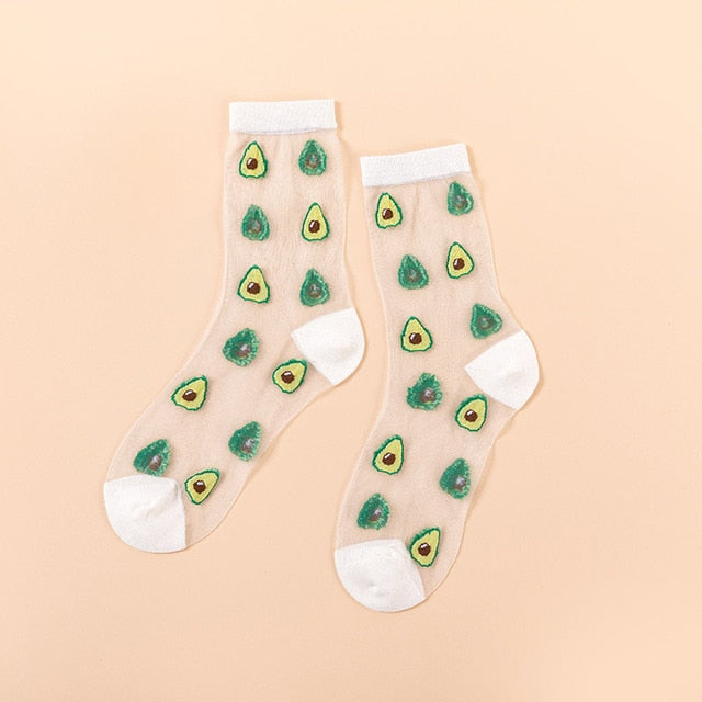 Creative Harajuku New Product Crystal Silk Tide Socks