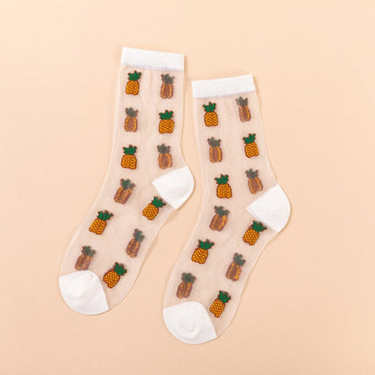 Creative Harajuku New Product Crystal Silk Tide Socks