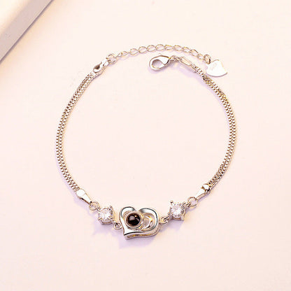 100 Sprachen „Ich liebe dich“-Armbandkette