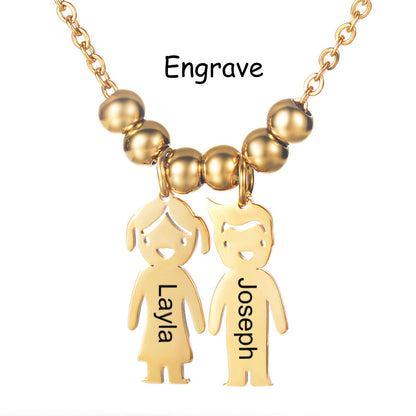 Colgantes personalizados para niño y niña Familia Parejas BFFs Collares