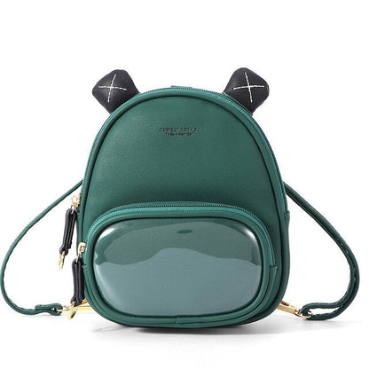 Mini Backpack Women Casual PU Leather Shoulder Bag