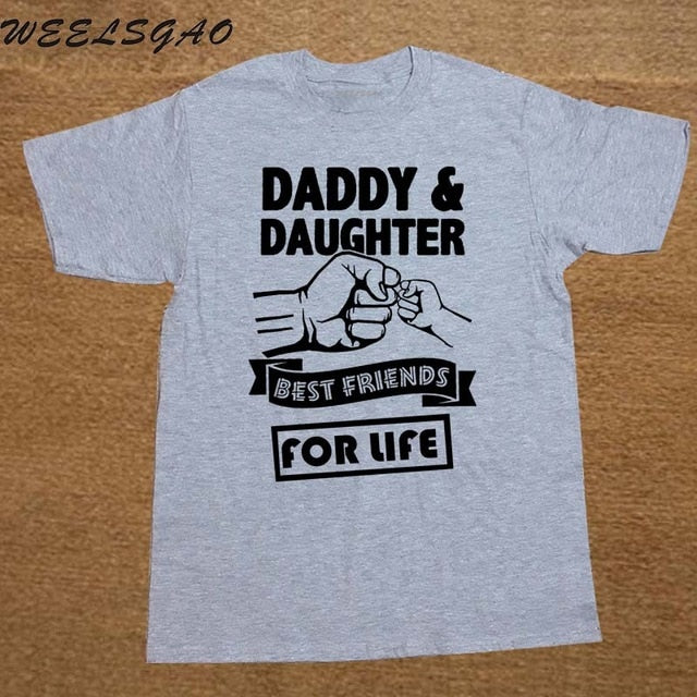 Papá e hija Mejores amigos de por vida Día del padre Camisetas de regalo para papá