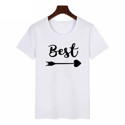 Camiseta bonita con letras a juego para mejores amigas para mujer, camiseta BFF para amantes de las mujeres, camiseta con estampado de mi mejor amiga, ropa para mujer