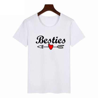 Camiseta bonita con letras a juego para mejores amigas para mujer, camiseta BFF para amantes de las mujeres, camiseta con estampado de mi mejor amiga, ropa para mujer