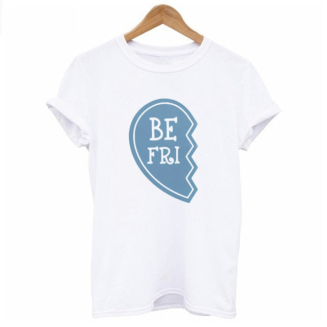 Camiseta bonita con letras a juego para mejores amigas para mujer, camiseta BFF para amantes de las mujeres, camiseta con estampado de mi mejor amiga, ropa para mujer